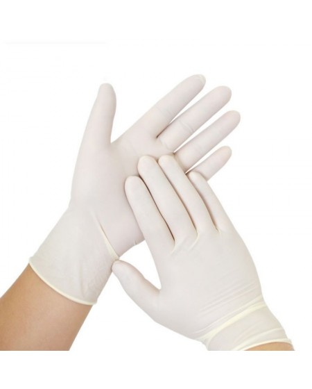 Lot de 100 Gants Jetable taille L en plastique épais