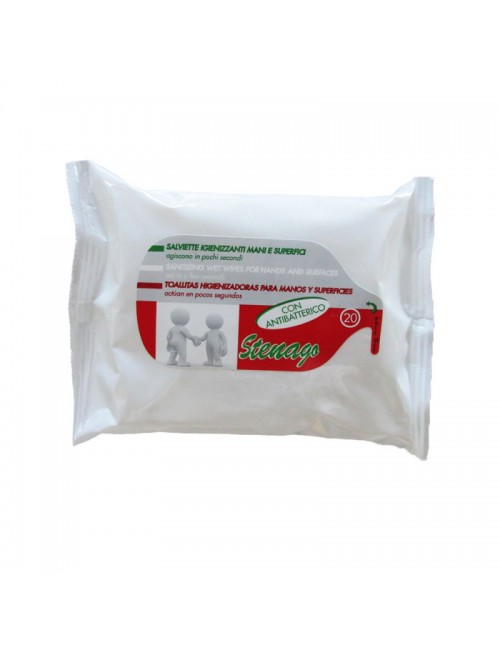 LINGETTES DESINFECTANTES MAINS ET SURFACES - SACHET DE 80, Matéri