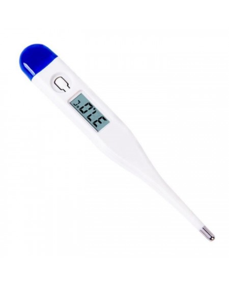 Thermomètre numérique rectal et oral pour toute la famille, mesure en 10  secondes, avec embout flexible, alarme de fièvre, étui rigide