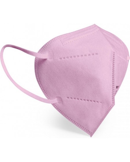 10 Masques FFP2 Rose + Porte-masque - Certification CE, Filtration >94% - Protection Atelier & Espaces Publics